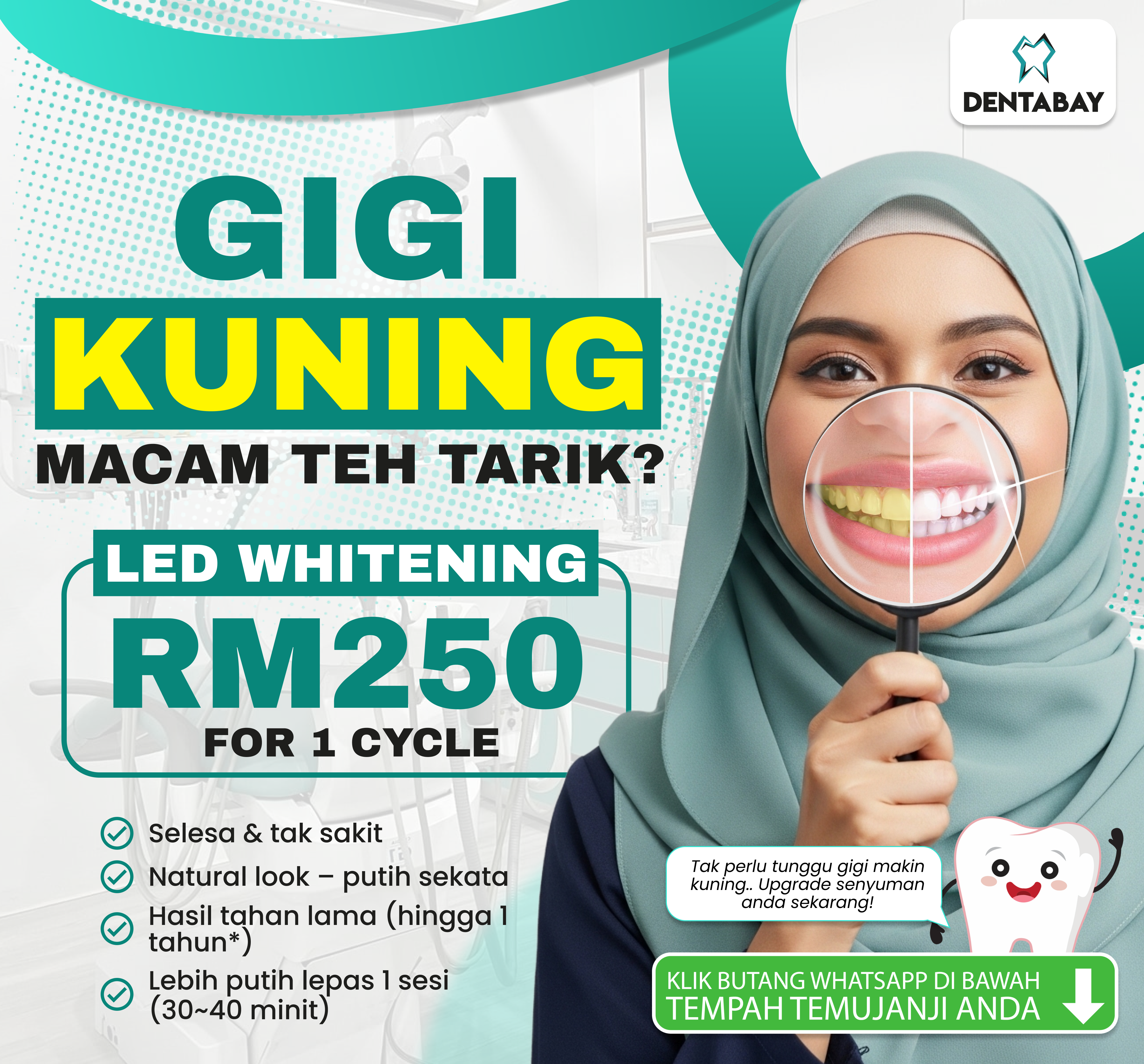 Whitening campaign poster